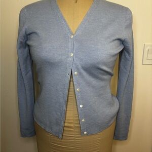 100% Wool Brooks Brothers Blue Women's Cardigan